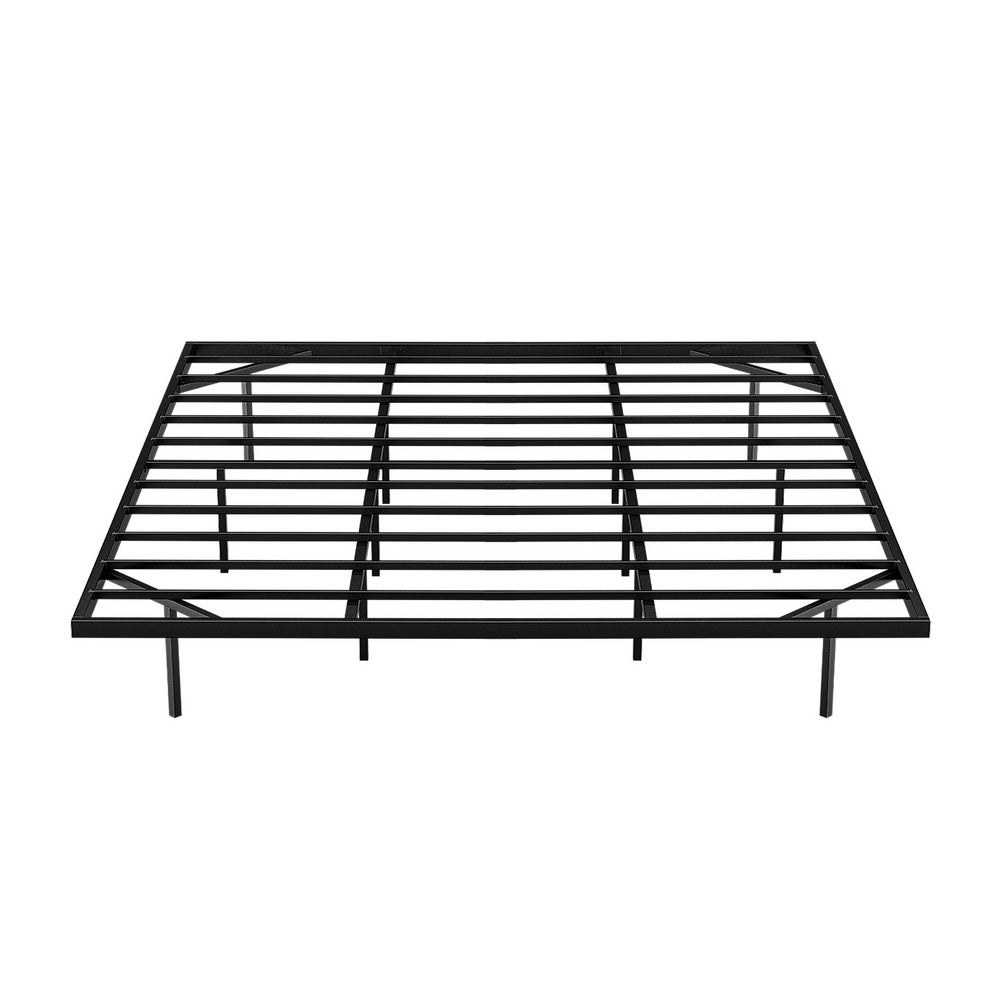 Artiss King Bed Frame,Floating Metal Bed Frame with Smart LED Lights - Sturdy Metal Platform Bed Base, Silent Design, Tool-Free Assembly, 300KG