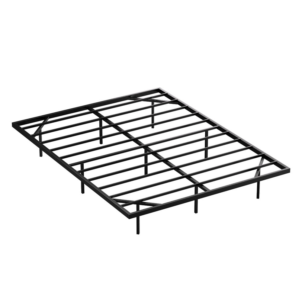 Artiss Queen Bed Frame,Floating Metal Bed Frame with Smart LED Lights - Sturdy Metal Platform Bed Base, Silent Design, Tool-Free Assembly, 300KG