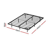 Artiss Queen Bed Frame,Floating Metal Bed Frame with Smart LED Lights - Sturdy Metal Platform Bed Base, Silent Design, Tool-Free Assembly, 300KG