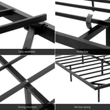 Artiss Queen Bed Frame,Floating Metal Bed Frame with Smart LED Lights - Sturdy Metal Platform Bed Base, Silent Design, Tool-Free Assembly, 300KG
