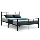 Artiss Bed Frame Double Metal Bed Frame SOL - Close-Up Angle