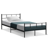 Artiss Bed Frame King Single Metal Bed Frame SOL - Close-Up Angle