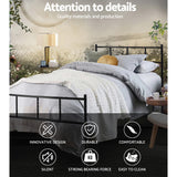Artiss Bed Frame Single Metal Bed Frame SOL - Top-Down View