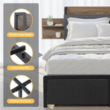 Artiss Metal Bed Frame King Size with 2-Tier Hidden Storage with Charging Station - Extra Image