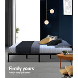 Artiss Bed Frame Double Size Metal Frame TED - 45-Degree Angle