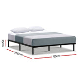 Artiss Bed Frame Queen Size Metal Bed Frame TED - Front View