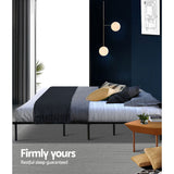 Artiss Bed Frame Queen Size Metal Bed Frame TED - 45-Degree Angle