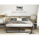 Artiss Bed Frame Queen Size Metal Bed Frame TINO - Top-Down View
