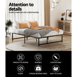 Artiss Bed Frame Queen Size Metal Bed Frame TINO - 45-Degree Angle