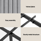 Artiss Metal Bed Frame King Size LED Charging Station 2 Drawers - Close-Up Angle