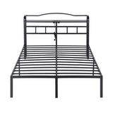 Artiss Bed Frame Queen Size with Charging Station WAVE - Side View