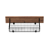 Oikiture 4x Bed Frame Storage Drawers with Wheels Metal Brown - Top-Down View