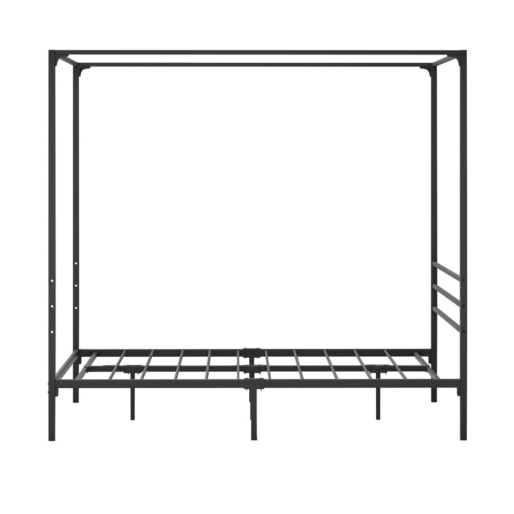Oikiture Metal Canopy Bed Frame Double Size Platform