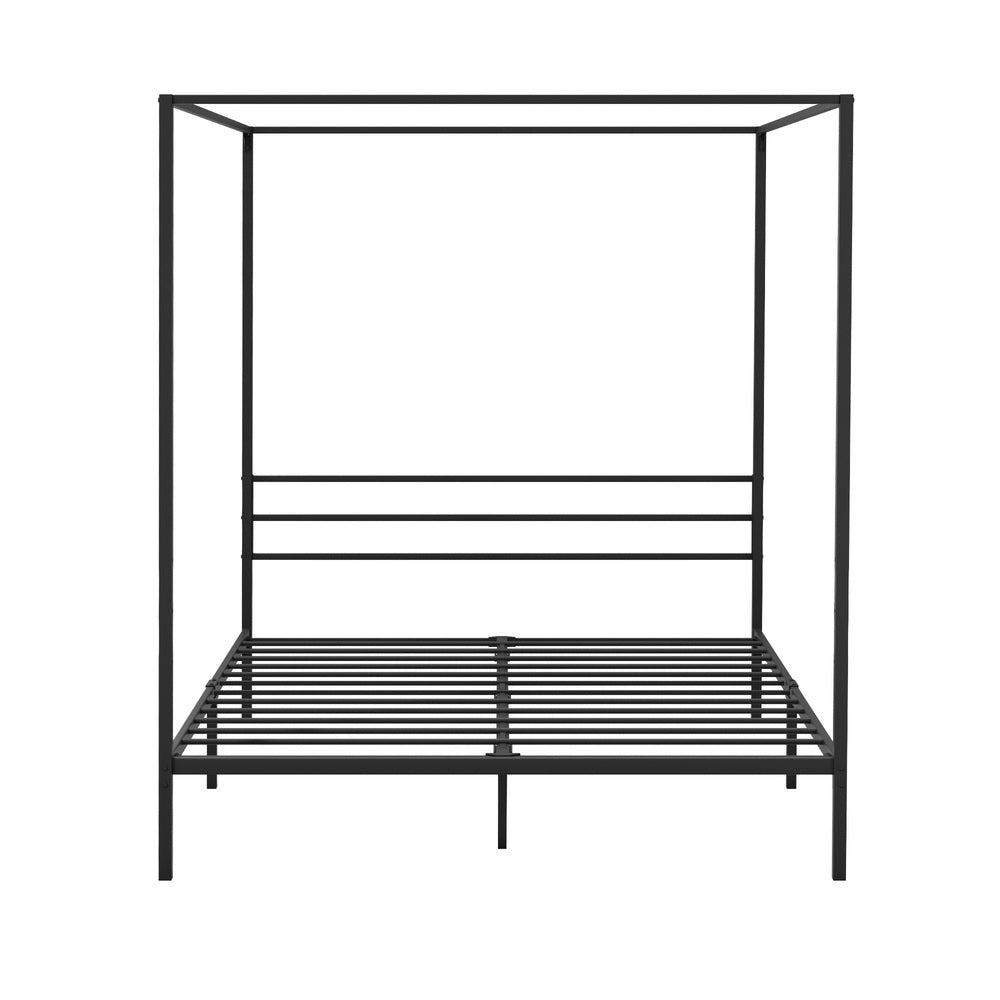 Oikiture Metal Canopy Bed Frame Queen Size Platform