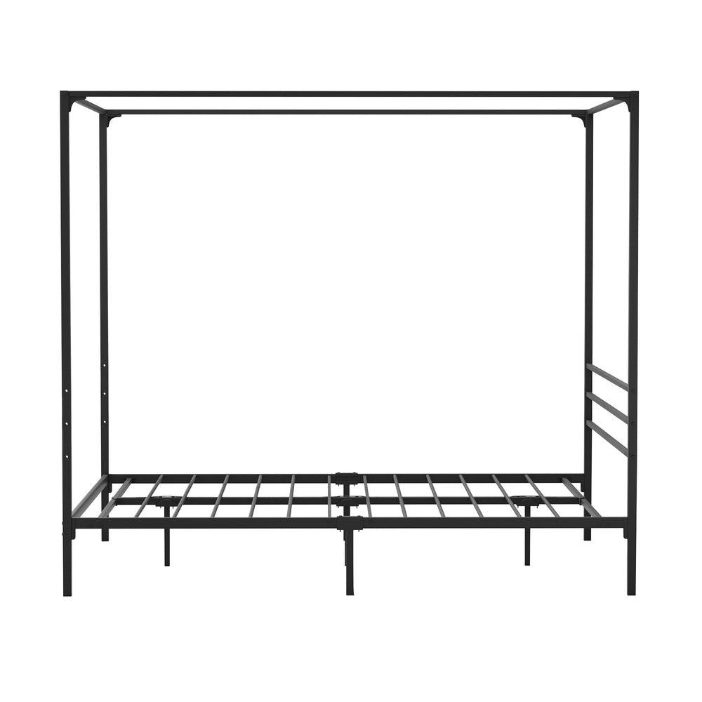 Oikiture Metal Canopy Bed Frame Queen Size Platform