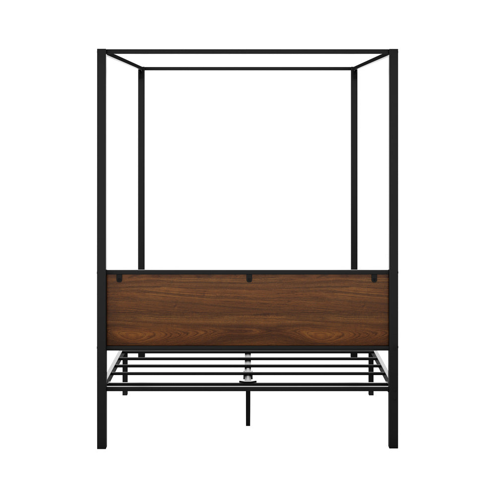 Oikiture Metal Canopy Bed Frame Queen Size Beds Platform