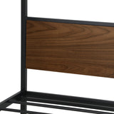 Oikiture Metal Canopy Bed Frame Queen Size Beds Platform - Extra Image