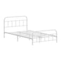Oikiture Bed Frame Metal Bed Base King Single Size Bed Platform White