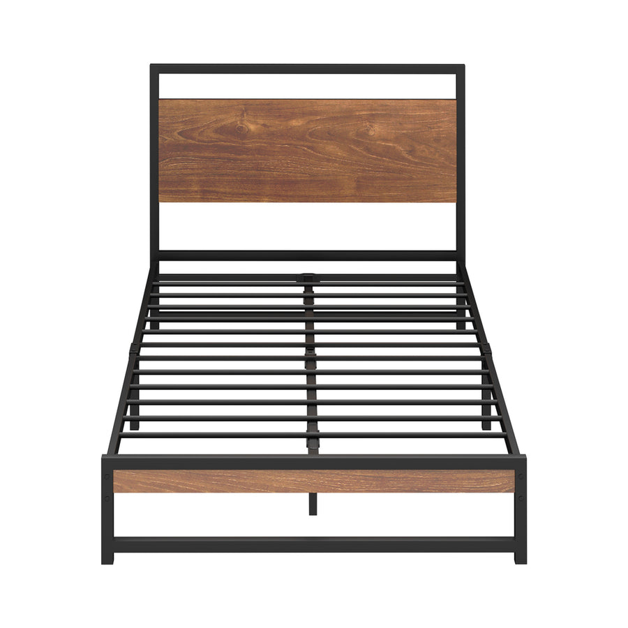 Oikiture Metal Bed Frame King Single Size Beds Base Platform Wood