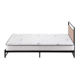 Oikiture Metal Bed Frame King Single Beds Platform with Mattress