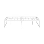 Oikiture Metal Bed Frame Double Size Bed Base White