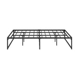 Oikiture Metal Bed Frame King Size Beds Base Platform Black