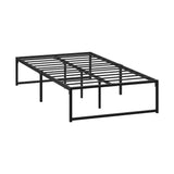 Oikiture Metal Bed Frame King Single Beds Platform Black