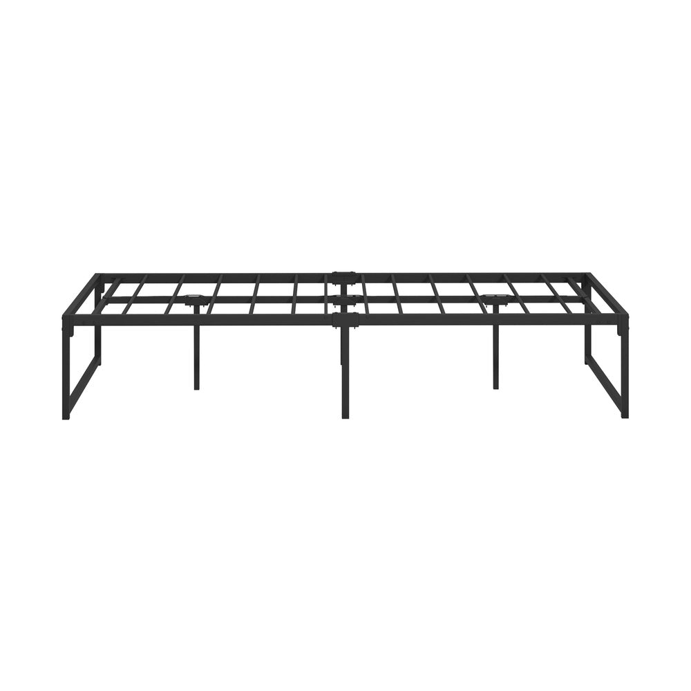 Oikiture Metal Bed Frame King Single Beds Platform Black