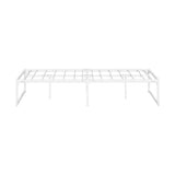 Oikiture Metal Bed Frame King Single Bed Base White