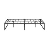 Oikiture Metal Bed Frame Queen Size Beds Platform Black - Extra Image
