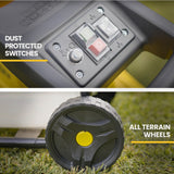 MICHIGAN 2400W Electric Crushing Impact Shredder, Quiet High Torque Garden Mulcher Chipper, Shreds Palm Fronds - Extra Image