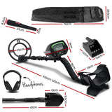 Metal Detector 220MM Deep Sensitive Waterproof Pinpointer Treasure Hunter Shovel - Front View