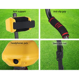Metal Detector 180MM Deep Sensitive Waterproof Treasure Hunter Gold Digger Yellow - Rear View