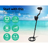 Metal Detector 220MM Deep Sensitive Waterproof Treasure Hunter Gold Digger - Side View