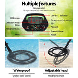 Metal Detector 220MM Deep Sensitive Waterproof Treasure Hunter Gold Digger - Top-Down View