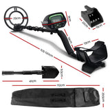 Metal Detector 220MM Deep Sensitive Waterproof Treasure Hunter Gold Digger Shovel - Front View