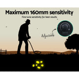 Metal Detector 160MM Deep Sensitive Waterproof Treasure Hunter Gold Digger - 45-Degree Angle