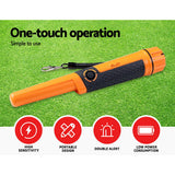 Metal Detector 40MM Sensitive Handheld Pinpointer Waterproof Automatic Hunter Orange - Front View