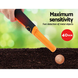 Metal Detector 40MM Sensitive Handheld Pinpointer Waterproof Automatic Hunter Orange - 45-Degree Angle