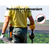 Metal Detector 40MM Sensitive Handheld Pinpointer Waterproof Automatic Hunter Orange - Rear View