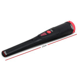 Metal Detector 40MM Sensitive Handheld Pinpointer Waterproof Automatic Hunter Black - Front View