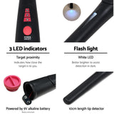 Metal Detector 40MM Sensitive Handheld Pinpointer Waterproof Automatic Hunter Black - Top-Down View