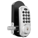 MEC Digital Motorised Smart Lock 20 User Codes Auto-Lock Backlit Keypad Chrome