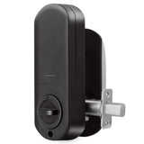 MEC Digital Motorised Smart Lock 20 User Codes Auto-Lock Backlit Keypad Chrome - Top-Down View