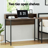 Artiss Computer Desk Shelf Oak 100CM - 45-Degree Angle