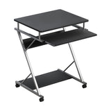 Artiss Computer Desk Keyboard Tray Shelf Black 60CM - Low Angle