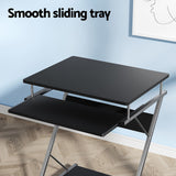 Artiss Computer Desk Keyboard Tray Shelf Black 60CM - Top-Down View