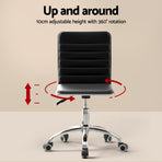 Artiss Computer Desk Office Chair Set Desks with Keyboard Shelf Try Black, image 6