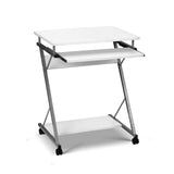 Artiss Computer Desk Keyboard Tray Shelf White 60CM - Close-Up Angle