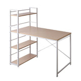 Artiss Computer Desk Shelf Oak 120CM - Close-Up Angle